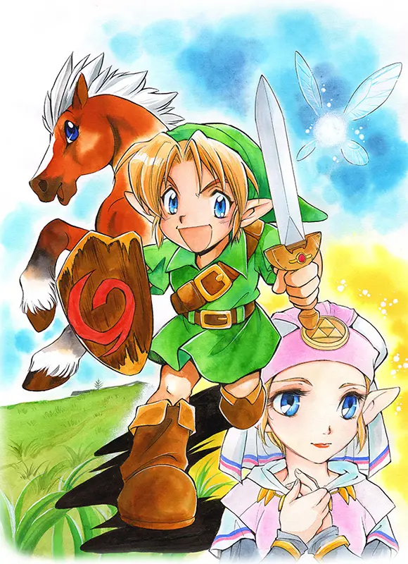 The Legend of Zelda Ocarina of Time English manga Vol 1 by Akira Himekawa