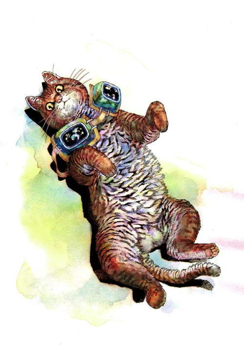 「ニャイト・オブ・ザ・リビングキャット」第1巻表紙